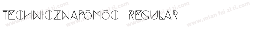 TechnicznaPomoc Regular字体转换